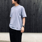 WASHED HEAVY WEIGHT CREW NECK T-SHIRT ( TYPE-1 ) #PURPLE [26SS-WMT-WT02]