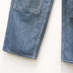 DOUBLE KNEE INDIGO DENIM PANTS #INDIGO [BWU-DKIDP]