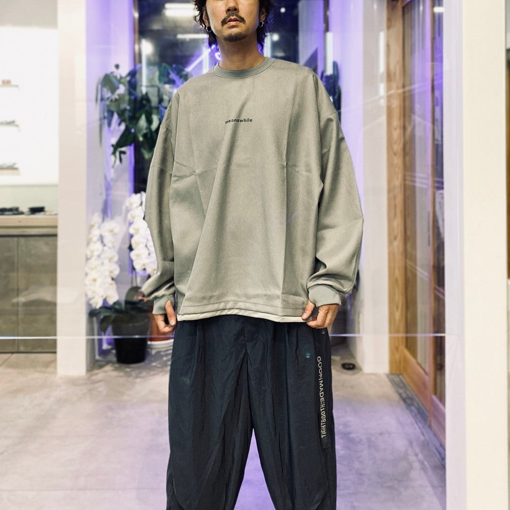 meanswhile | “MW-C1” 1932 “THE DRM” Nova Crewneck #Ash [GOOPI-25AW-SEP-01]