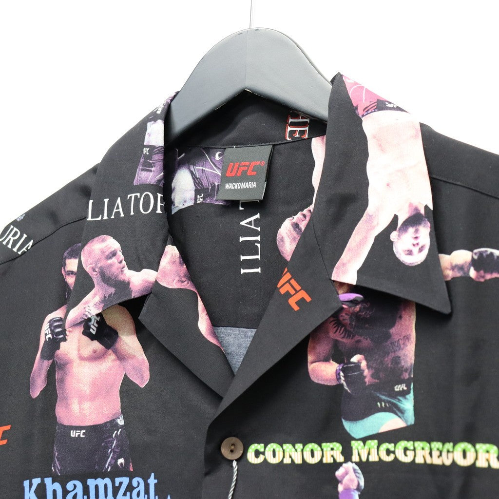 UFC | S/S HAWAIIAN SHIRT ( TYPE-1 ) #BLACK [UFC-WM-HI01]