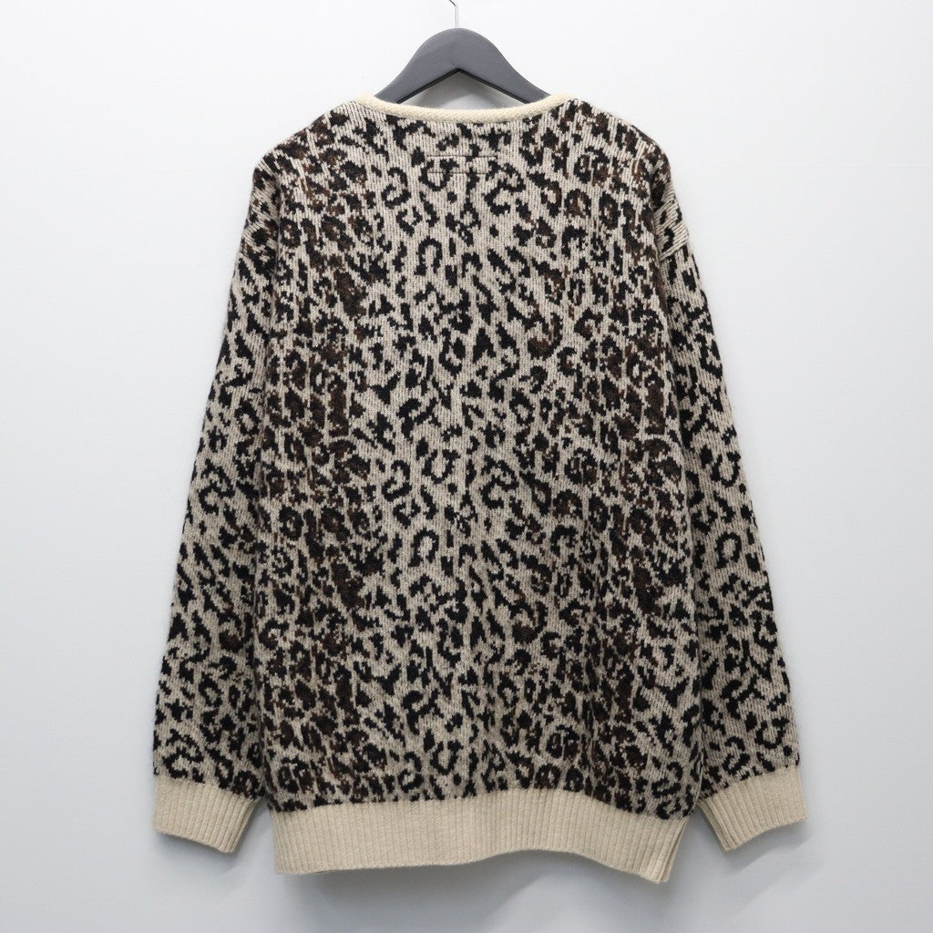 LEOPARD MOHAIR CARDIGAN #IVORY [25FW-WMK-KN08] – cocorozashi