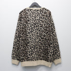 LEOPARD MOHAIR CARDIGAN #IVORY [25FW-WMK-KN08]