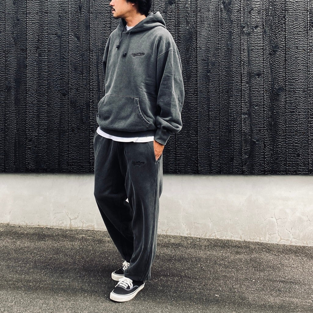 WASHED MIDDLE WEIGHT PULLOVER HOODED SWEAT SHIRT #GRAY [26FWE-WMC-SS02]