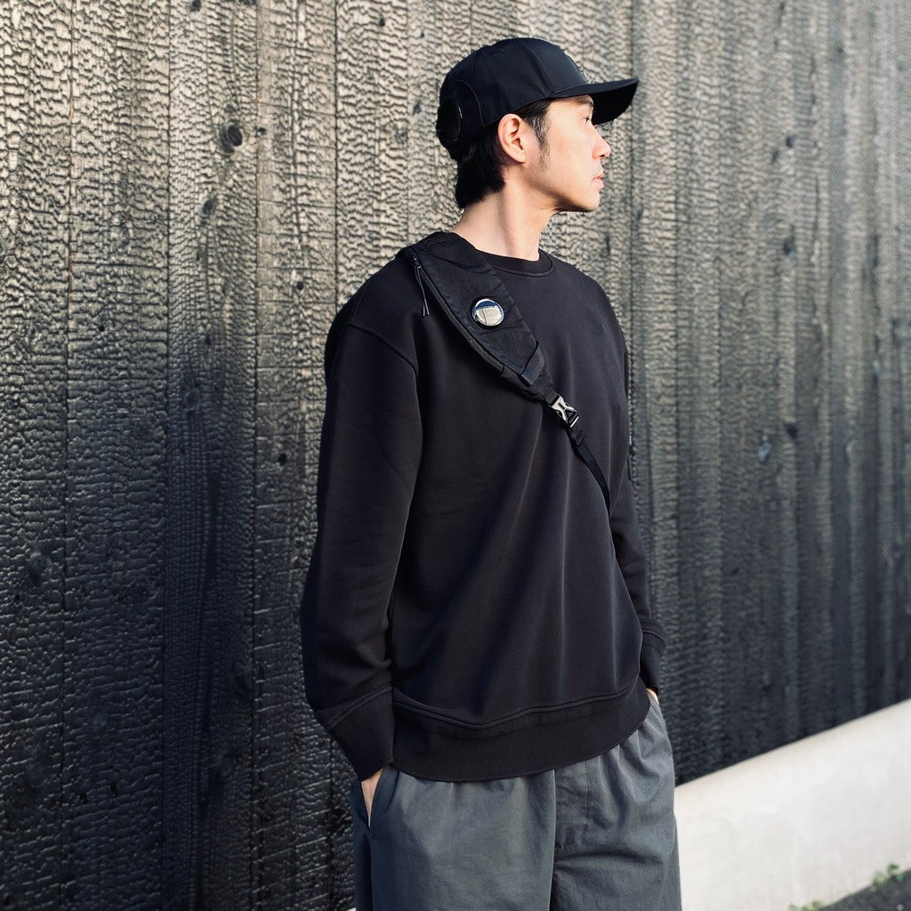 NYLON B CROSSBODY BACKPACK #BLACK 999 [RCCMAC735A]