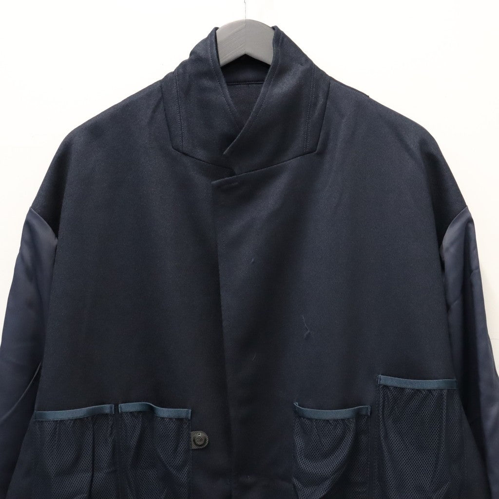 TECH LOOSE 2B JACKET FLANNEL #D.NAVY [BJ-32026W]
