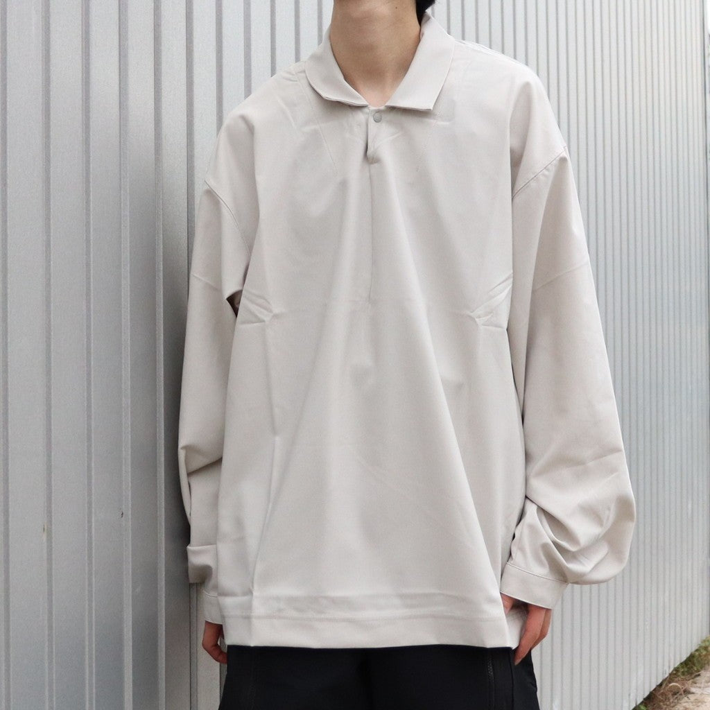 Collar-9 Core Tech 長袖 Polo 衫 #奶油色 [GOOPI-25AW-OCT-03]