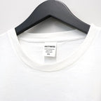 WASHED HEAVY WEIGHT CREW NECK T-SHIRT ( TYPE-1 ) #WHITE/BLACK [26FWE-WMT-WT01]