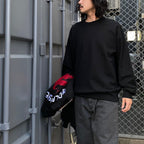 WOLF'S HEAD | HEAVY WEIGHT CREW NECK SWEAT SHIRT #BLACK [WOLFSHEAD-WM-SS01]