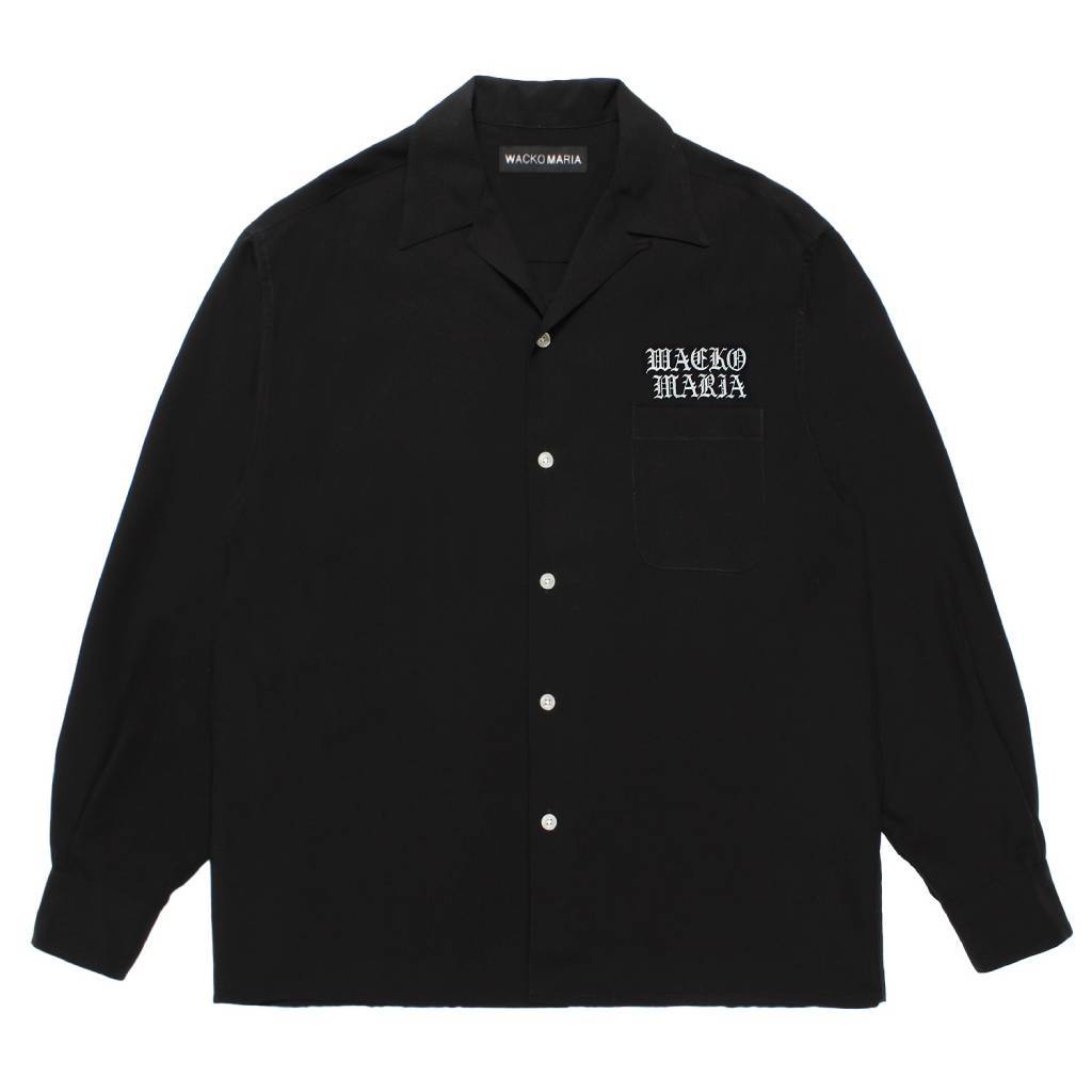 50年代長袖襯衫（1型）#黑色 [25FW-WMS-OC01]