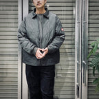 QUILT ZIP JACKET #CHARCOAL [CES26JK10]