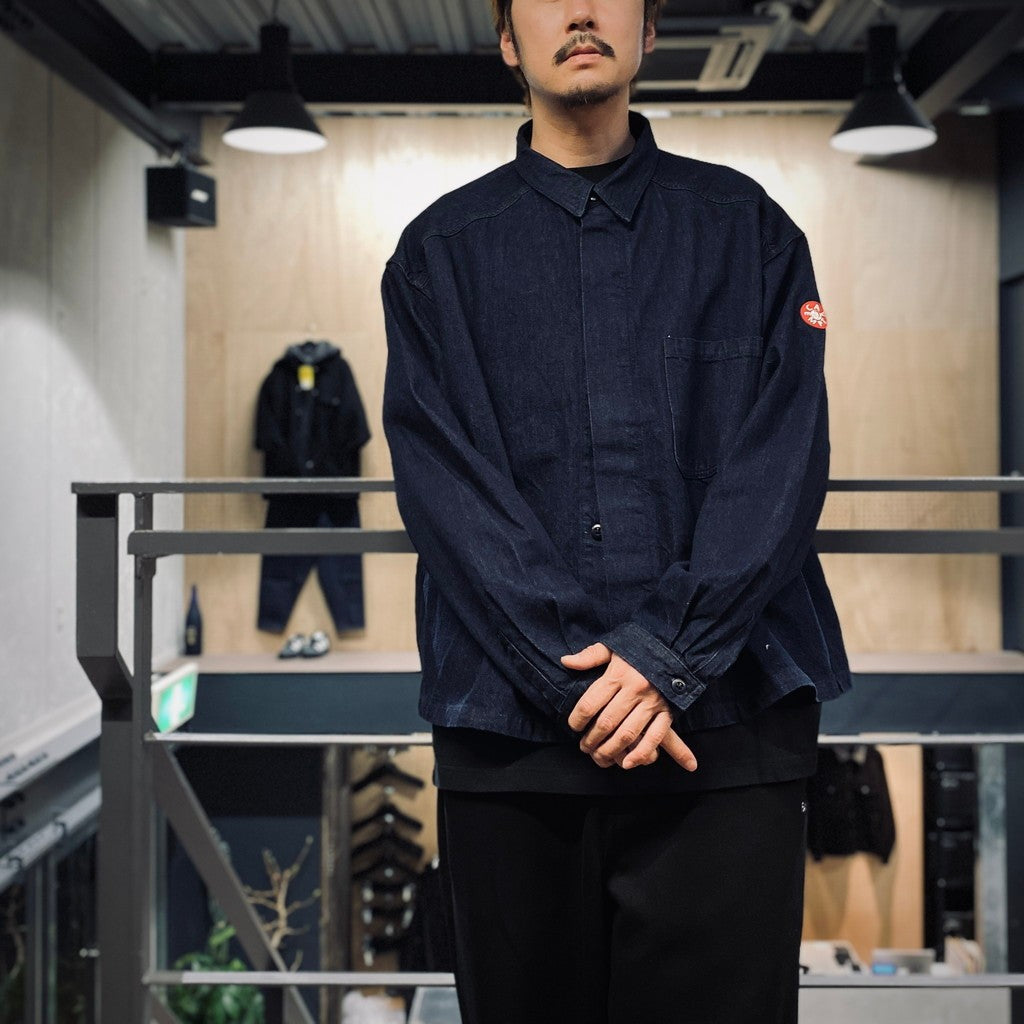 DENIM SHORT SHIRT JACKET #INDIGO [CES27JK11] – cocorozashi