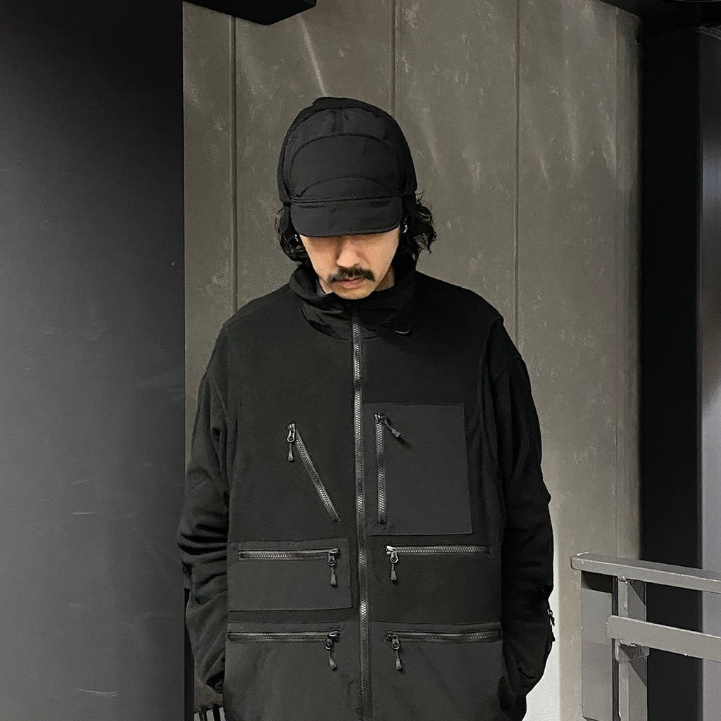 科技抓絨飛行帽 #黑色 [BC-55024W]