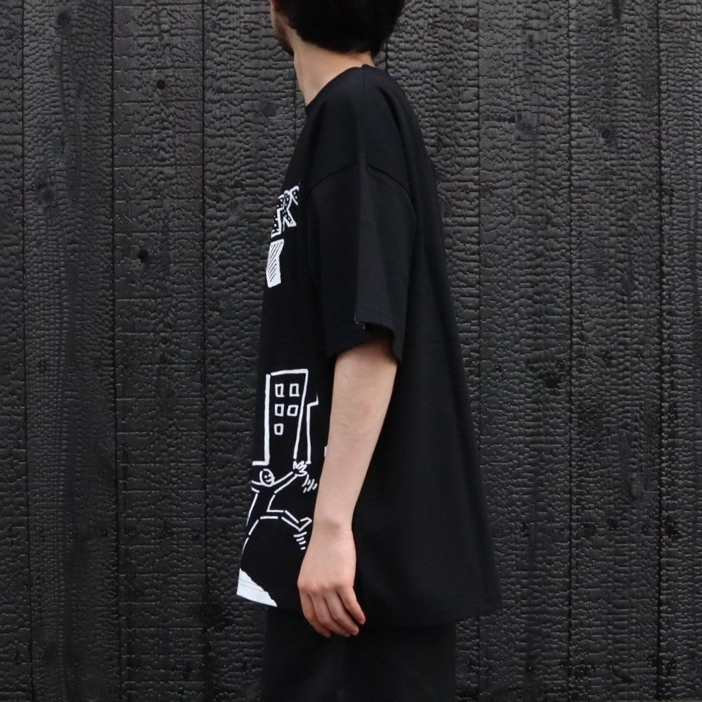 COTTON T-SHIRT_V.A #BLACK [CCC-263T007]