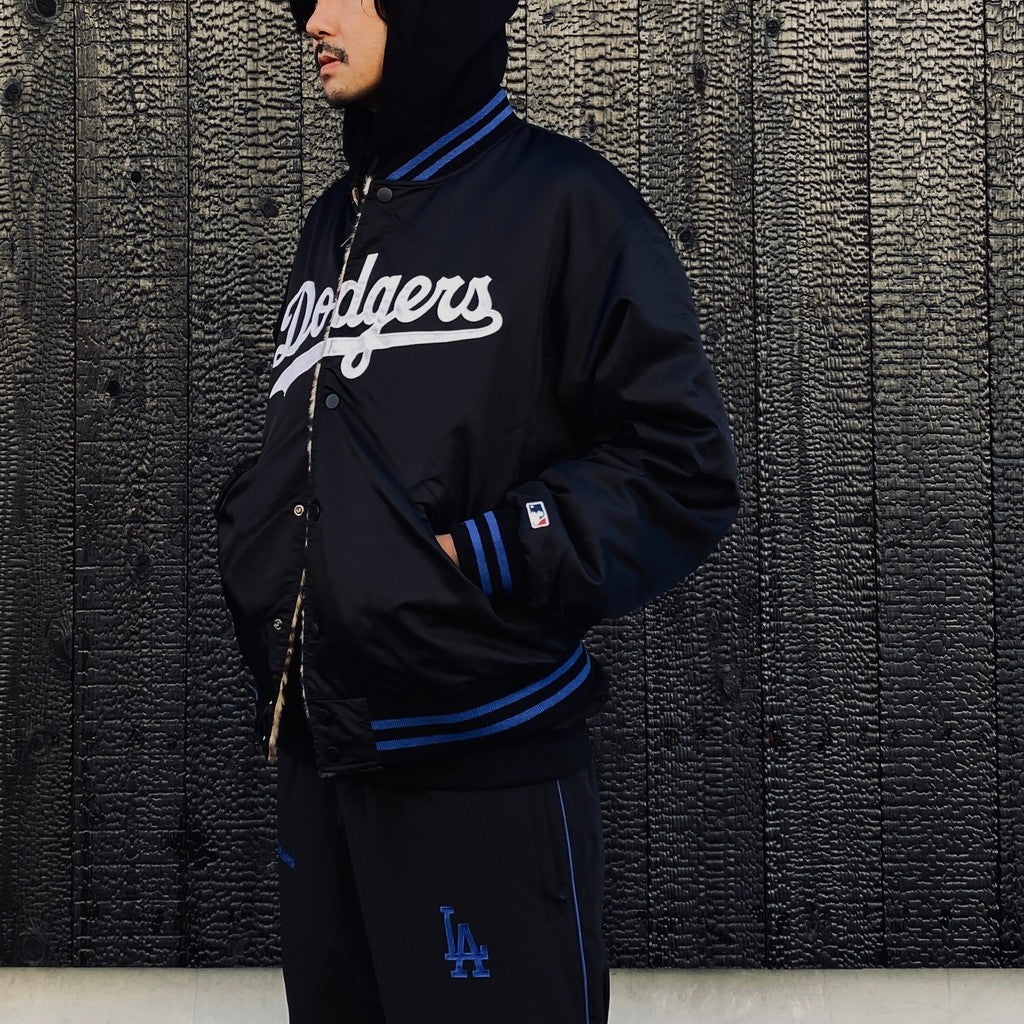 MLB | LA | REVERSIBLE VARSITY JACKET ( TYPE-2 ) #BLACK-BEIGE [MLB-WM-BL02]