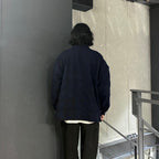 邵氏格紋抓絨外套 #海軍藍 [24FW-JK08]