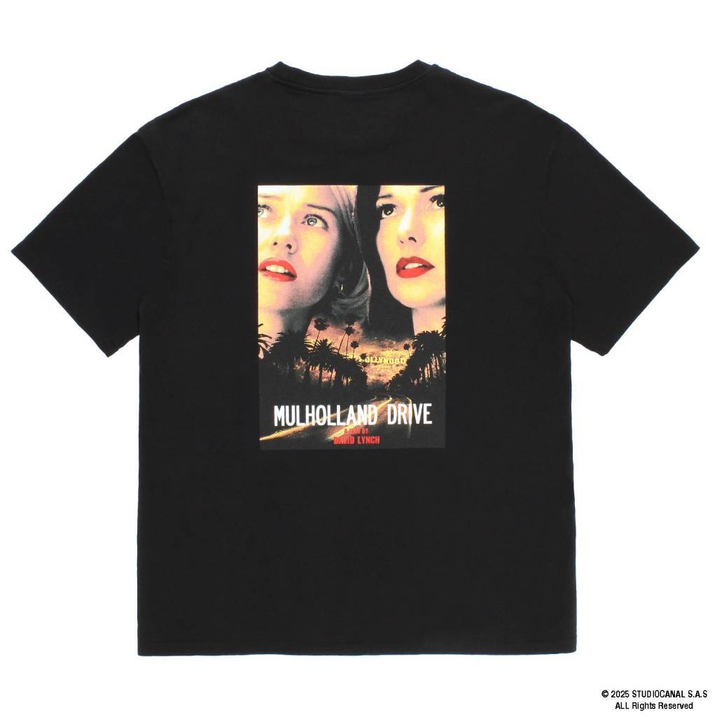 MULHOLLAND DRIVE | WASHED HEAVY WEIGHT CREW NECK T-SHIRT ( TYPE-1 ) #BLACK [MD-WM-WT01]