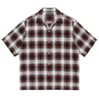 OMBRE CHECK OPEN COLLAR SHIRT S/S ( TYPE-2 ) #BROWN [26SS-WMS-OC10]