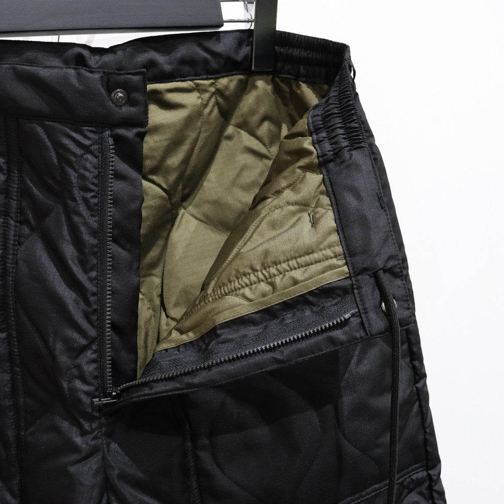 MILITARY DOWN PANTS #BLACK [TAION-131ML-1]