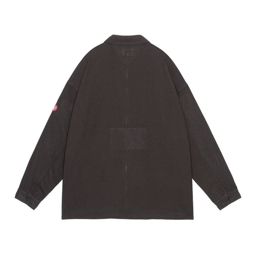 WELT POCKETS ZIP SHIRT JACKET #CHARCOAL [CES29JK15]