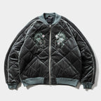 DELUXE | VELOUR SOUVENIR JKT #Gray [20TH-JK03]