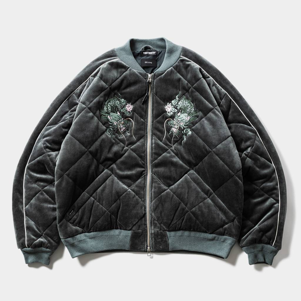 DELUXE | VELOUR SOUVENIR JKT #Gray [20TH-JK03]