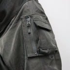 TECH REVERSIBLE MA-1 DOWN JACKET #CHARCOAL x OLIVE [BW-40026W]