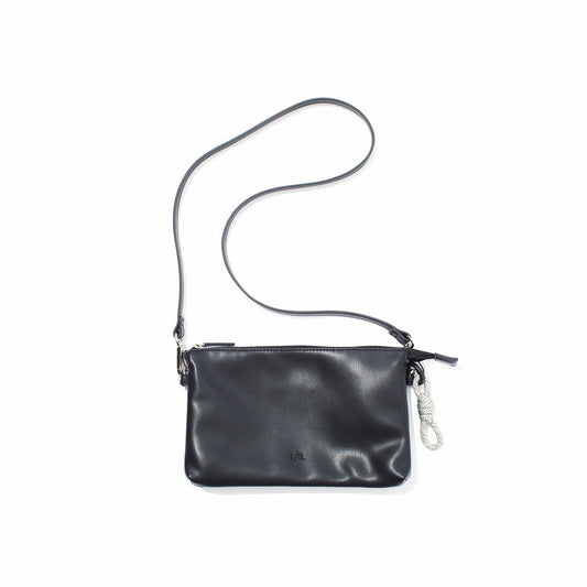 TECH LEATHER MINI CLUTCH SHOULDER #BLACK [FLE34251B0003]