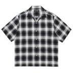OMBRE CHECK OPEN COLLAR SHIRT S/S ( TYPE-2 ) #GRAY [26SS-WMS-OC10]