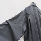 TECH SPORTS OPEN COLLAR SHIRT L/S #CHARCOAL [BE-82025]