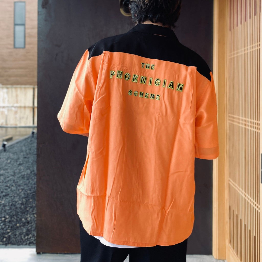 THE PHOENICIAN SCHEME | S/S HAWAIIAN SHIRT ( TYPE-6 ) #ORANGE [TPS-WM-HI06]