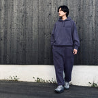 WASHED MIDDLE WEIGHT PULLOVER HOODED SWEAT SHIRT #PURPLE [26SS-WMC-SS05]