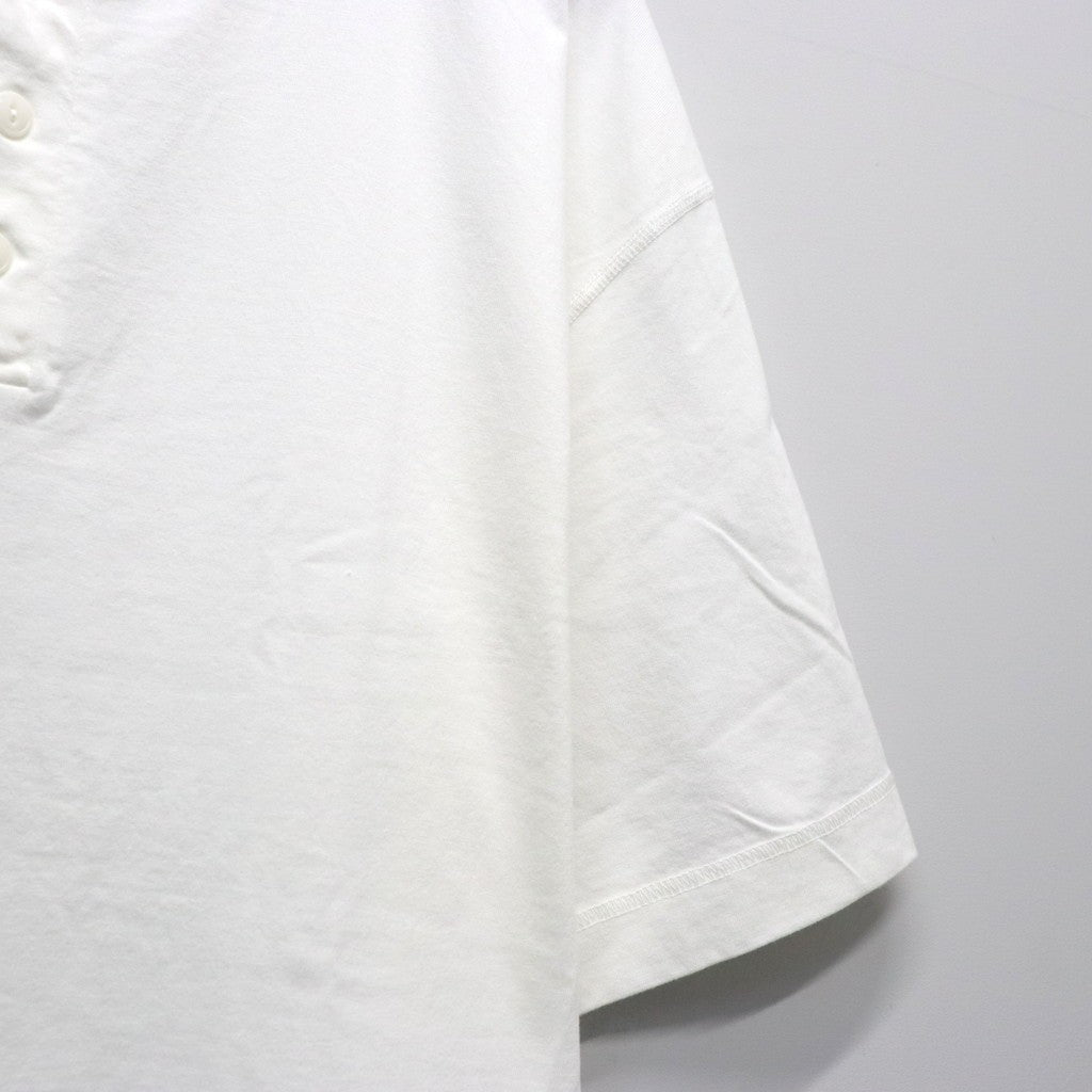 HEALTHKNIT | HENRY NECK T-SHIRT #WHITE [26SS-WMT-HK01]