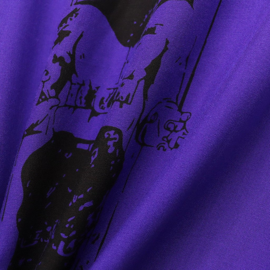 DEATH ROW RECORDS | 50'S SHIRT S/S #PURPLE [DEATHROW-WM-OC01]