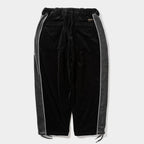 VELOUR PIPING BALLOON PANTS #Black [FW25-B05]