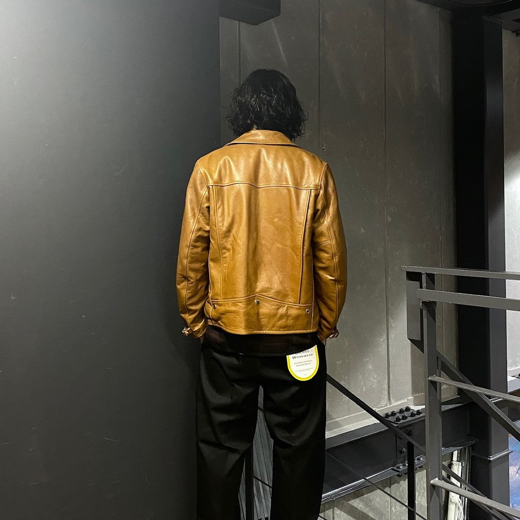 DOUBLE RIDERS LEATHER JACKET ( TYPE-1 ) #BROWN [24FW-WMO-BL03]