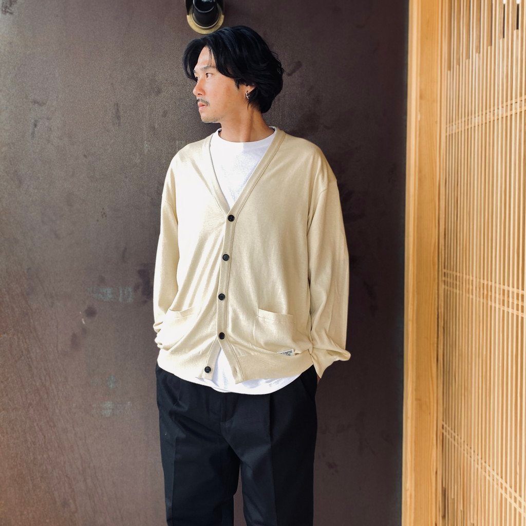 COTTON KNIT CARDIGAN ( TYPE-1 ) #IVORY [26FWE-WMK-KN03]