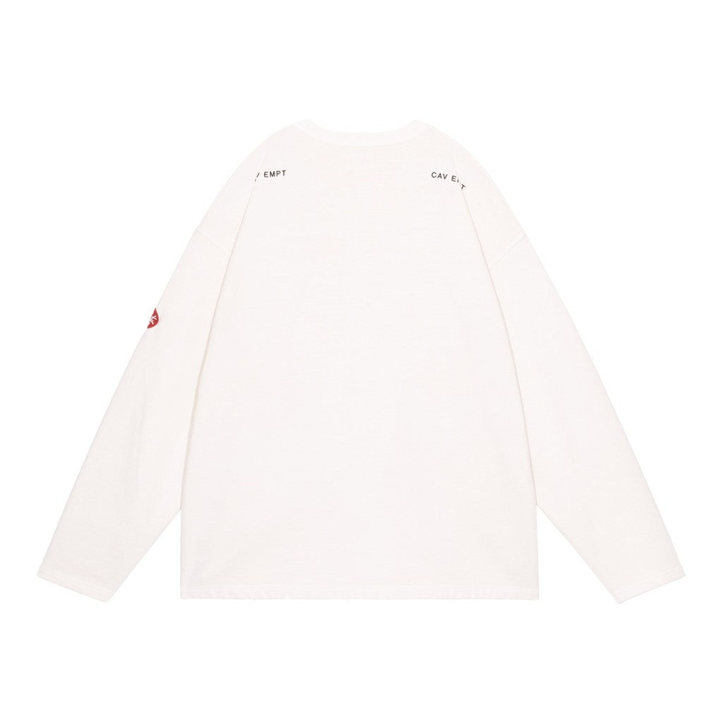 WASHED AS hydroDW LONG SLEEVE #WHITE [CES30CS12]