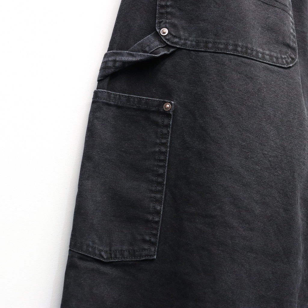 Vintage Washed Double Knee Pants #Black [SD26S-PT04]