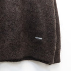 MIX MOHAIR CREW NECK SWEATER #BROWN [26FW-WMK-KN03]