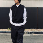 TECH SCUBA KNIT VEST #BLACK [BE-42026]