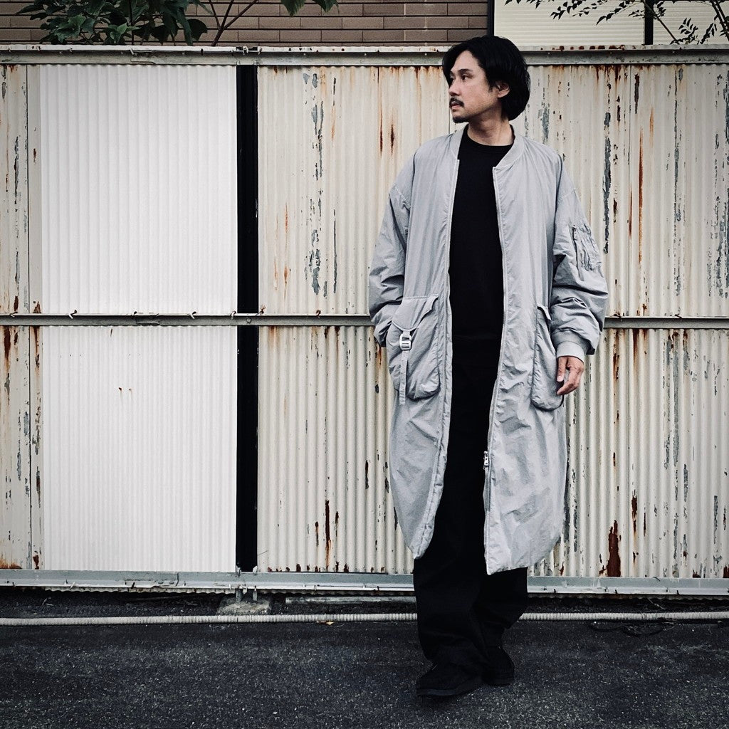 GARMENT DYE DOWN MA-1 LONG COAT 2.0 #GRAY [FST09262U0002]