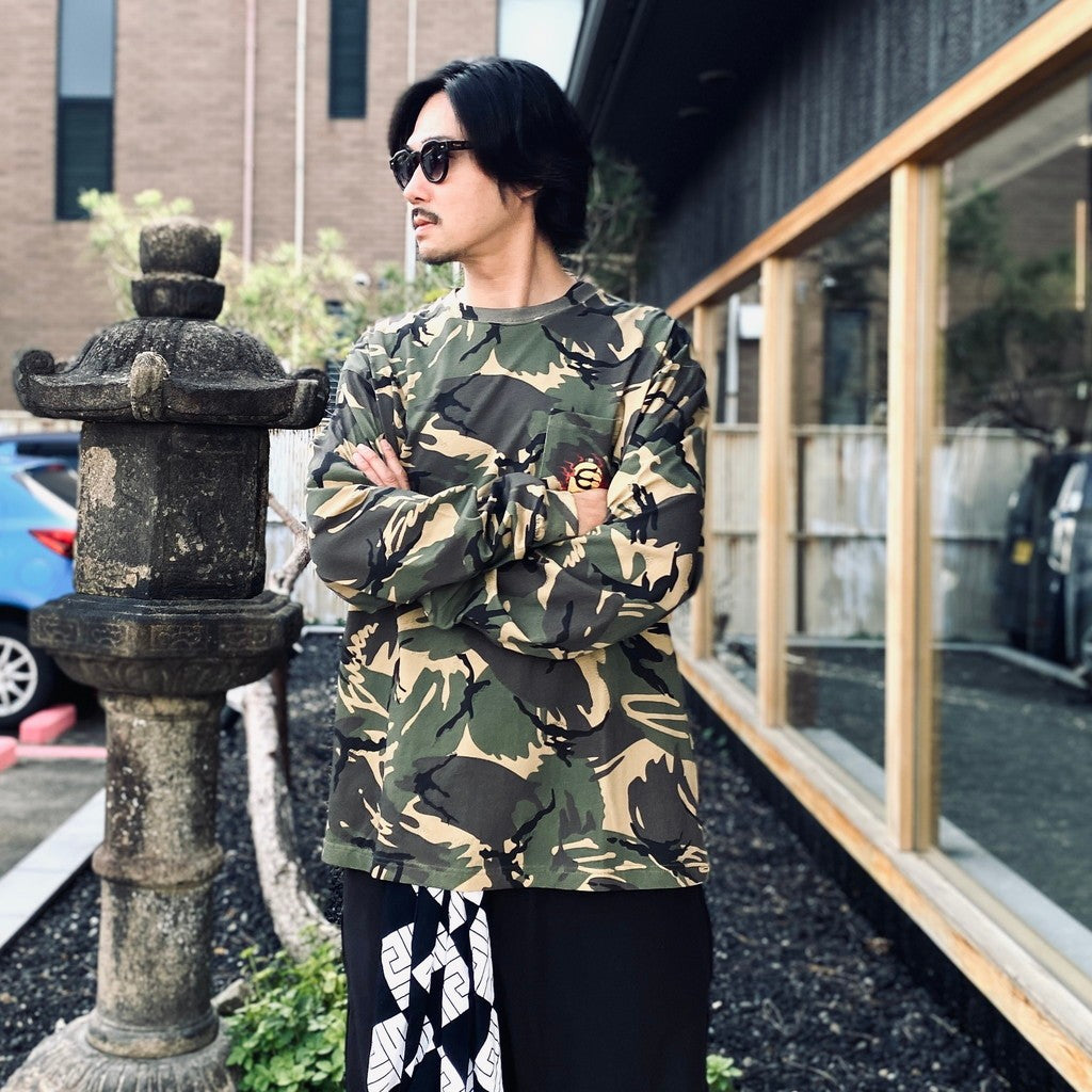 HYAKKI YAENZU LS TEE #Camo [26FW_T02]
