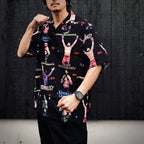 UFC | S/S HAWAIIAN SHIRT ( TYPE-1 ) #BLACK [UFC-WM-HI01]