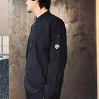 SH LONG SLEEVE IN POPELINE #BLACK 999 [20CMSH229A]