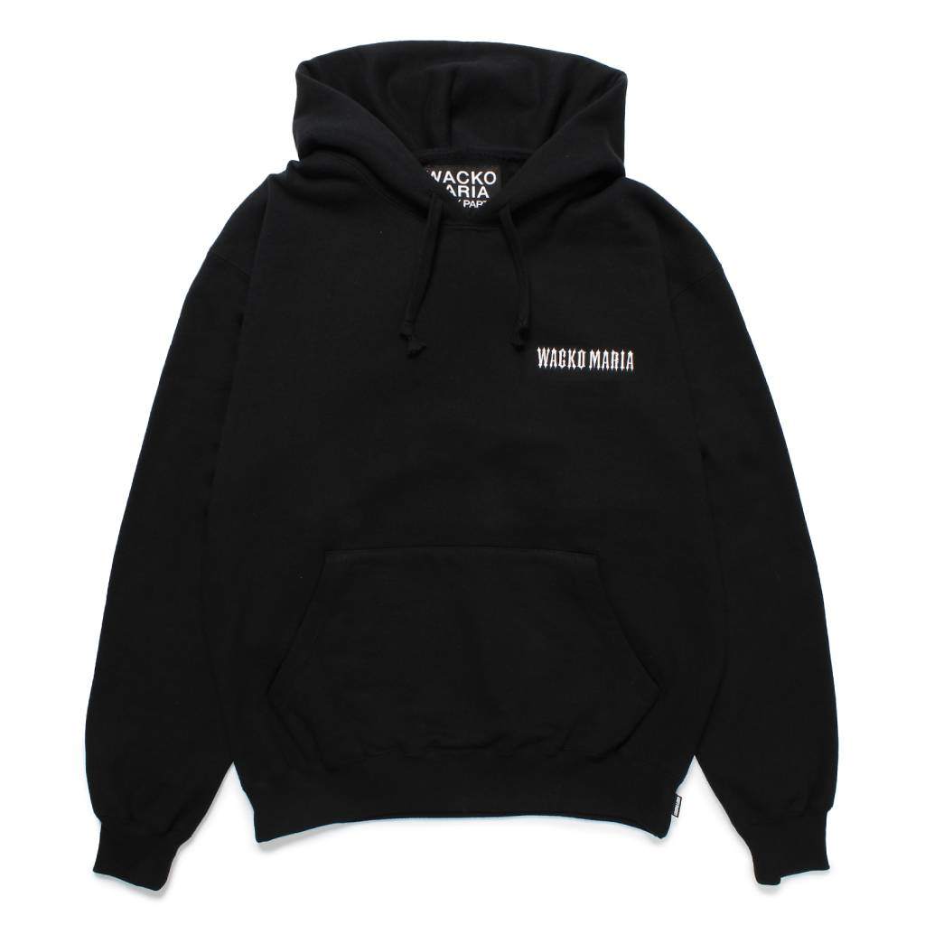 HEAVY WEIGHT PULLOVER HOODED SWEAT SHIRT ( TYPE-2 ) #BLACK [25SS-WMC-SS04]