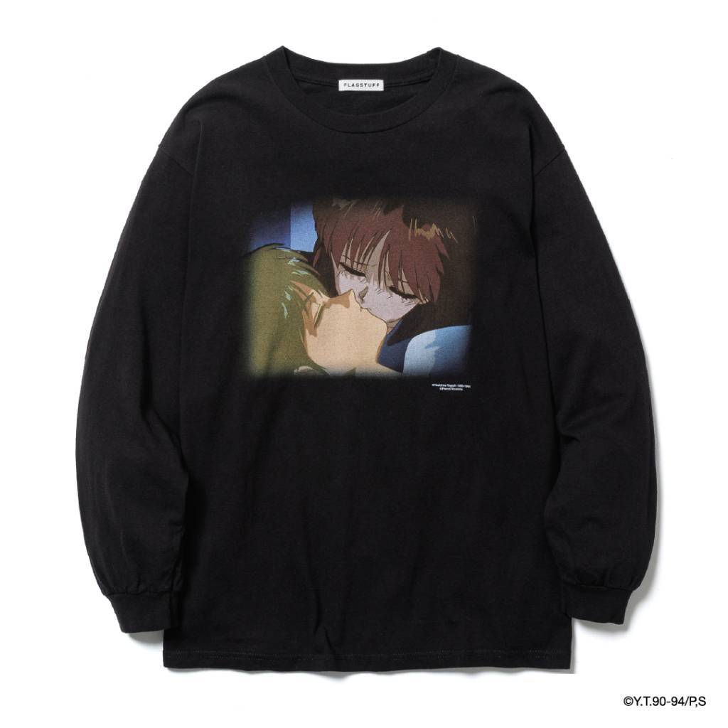 幽遊白書 | 「KISS」 LS TEE #BLACK [26SS-FSx幽遊白書-03 / FS2009]