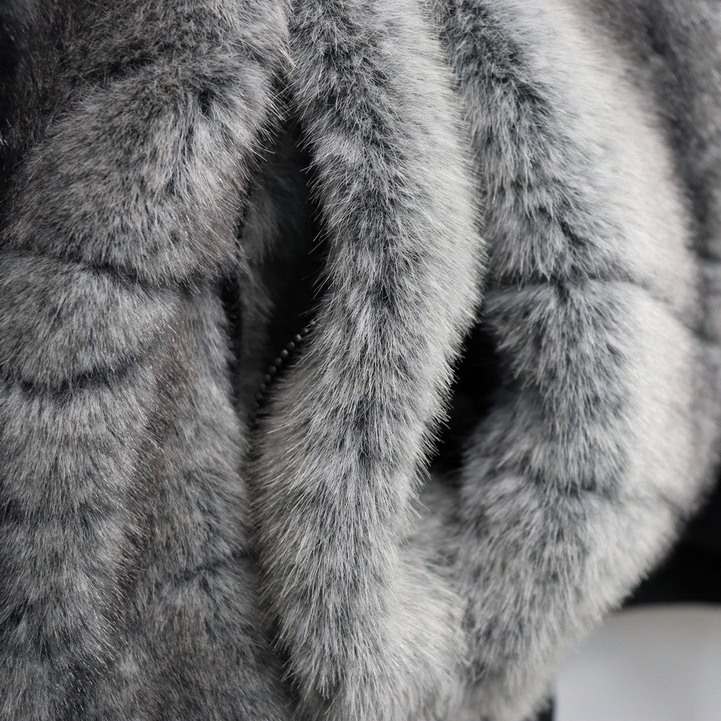 T QUILT FUR MA-1 #Black [FW25-JK04]