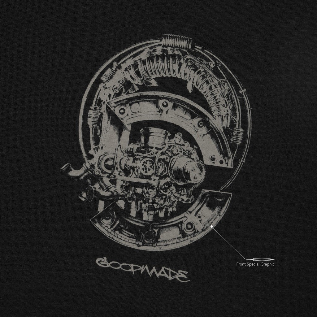 “VED-03T”視覺項目。引擎男孩T卹 #SHADOW [GOOPI-25SS-APR-04]