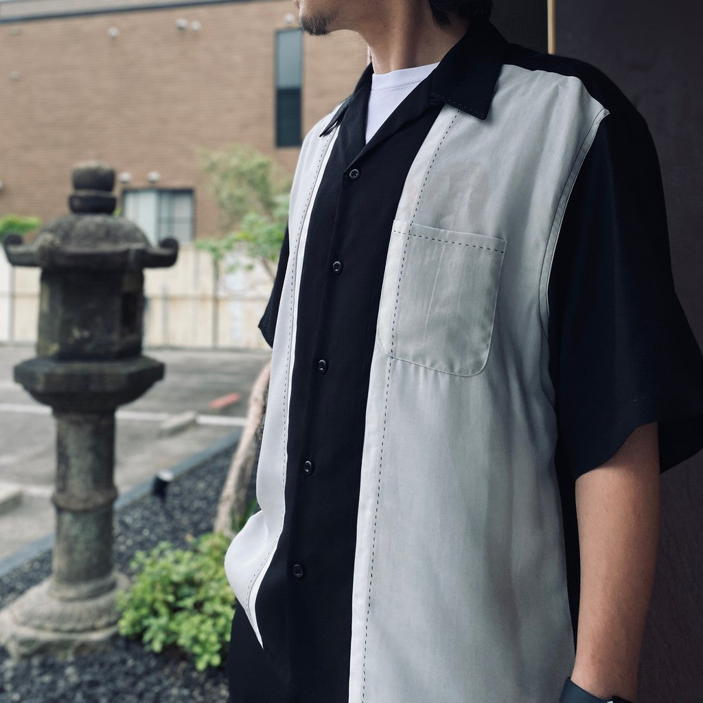 SWITCHING SHIRT S/S ( TYPE-1 ) #L-GRAY [26SS-WMS-OC02]
