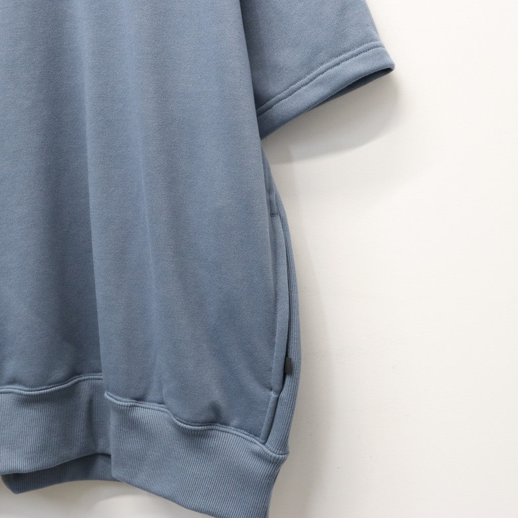 TECH SWEAT CREW S/S #SMOKE BLUE [BE-51026]